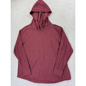 We Wander Performance Light Weight Hoodie Pullover (Women's‎ 2XL) Maroon